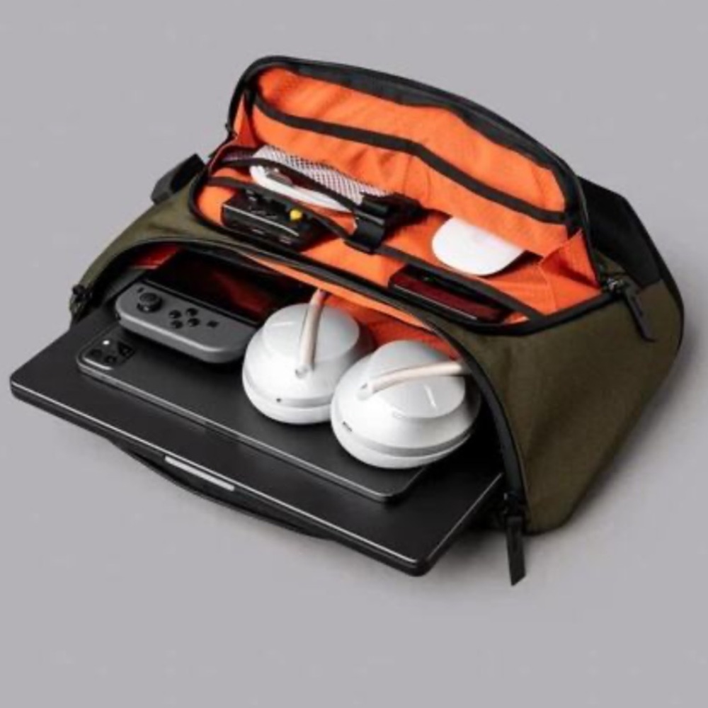 ALPAKA Bravo Sling Max V2 | Army Green Axogrid 300D w/Blood Orange Interior NWT* - Picture 5 of 16